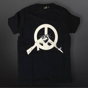 Love Moschino Black Print T shirt Size S (36)